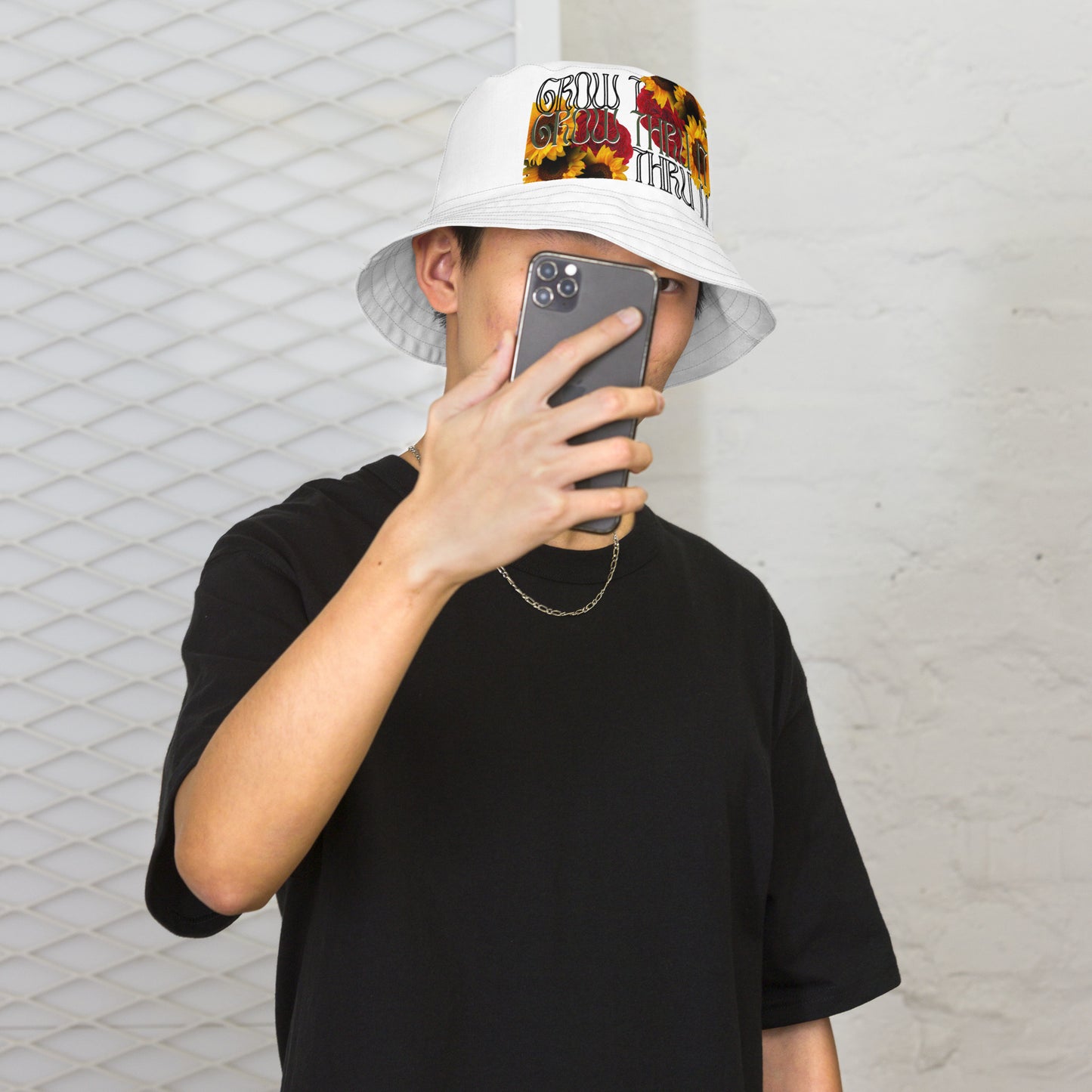 Grow Thru It Reversible bucket hat