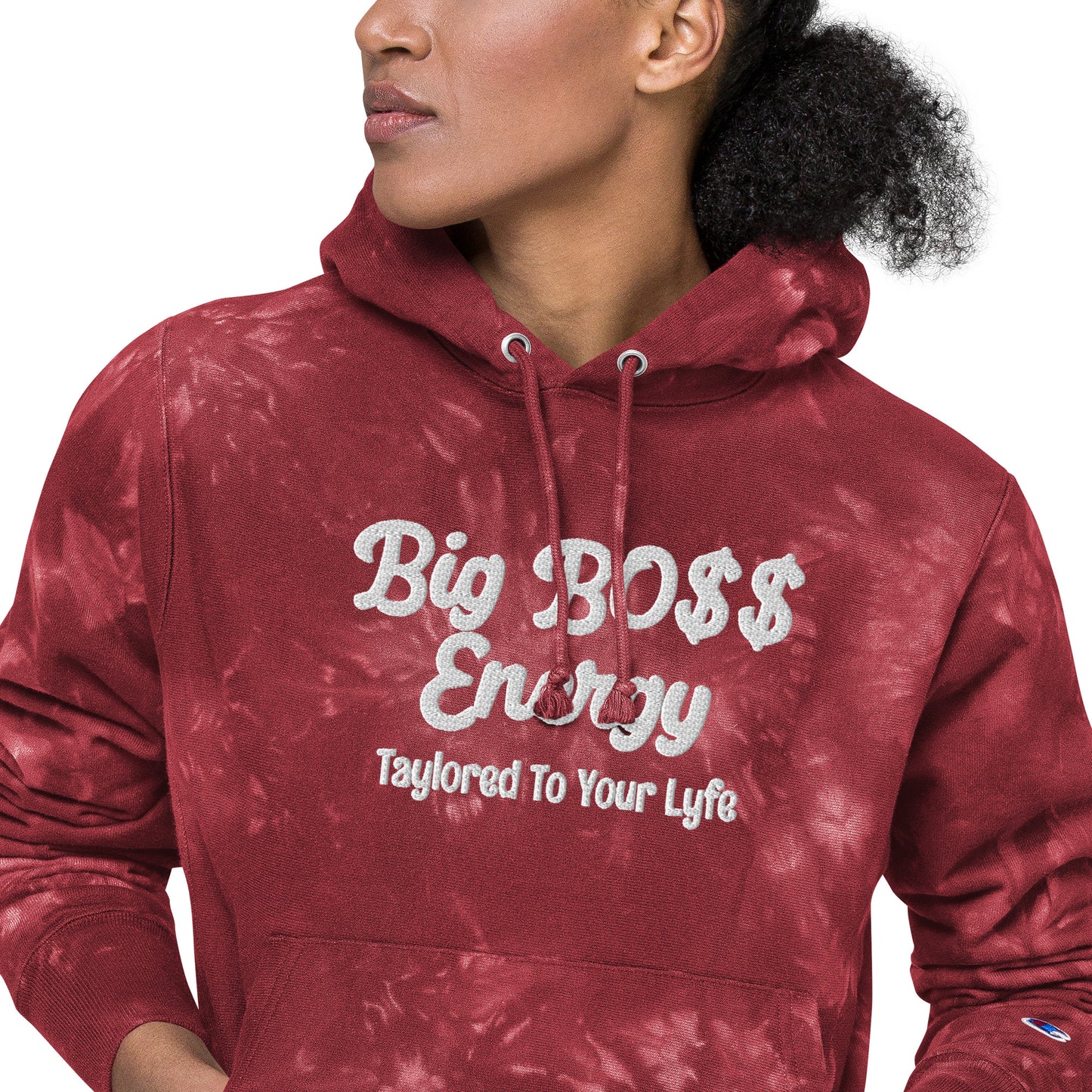 Big B0$$ tie-dye hoodie