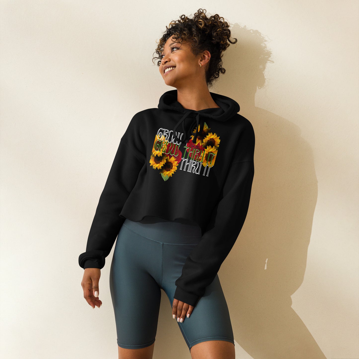Grow Thru It Crop Hoodie